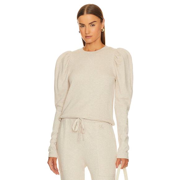 Ulla Johnson Tops - nwot ULLA JOHNSON Sweatshirt Sweater S Beige/Cream “Philo” Puff Long-sleeve